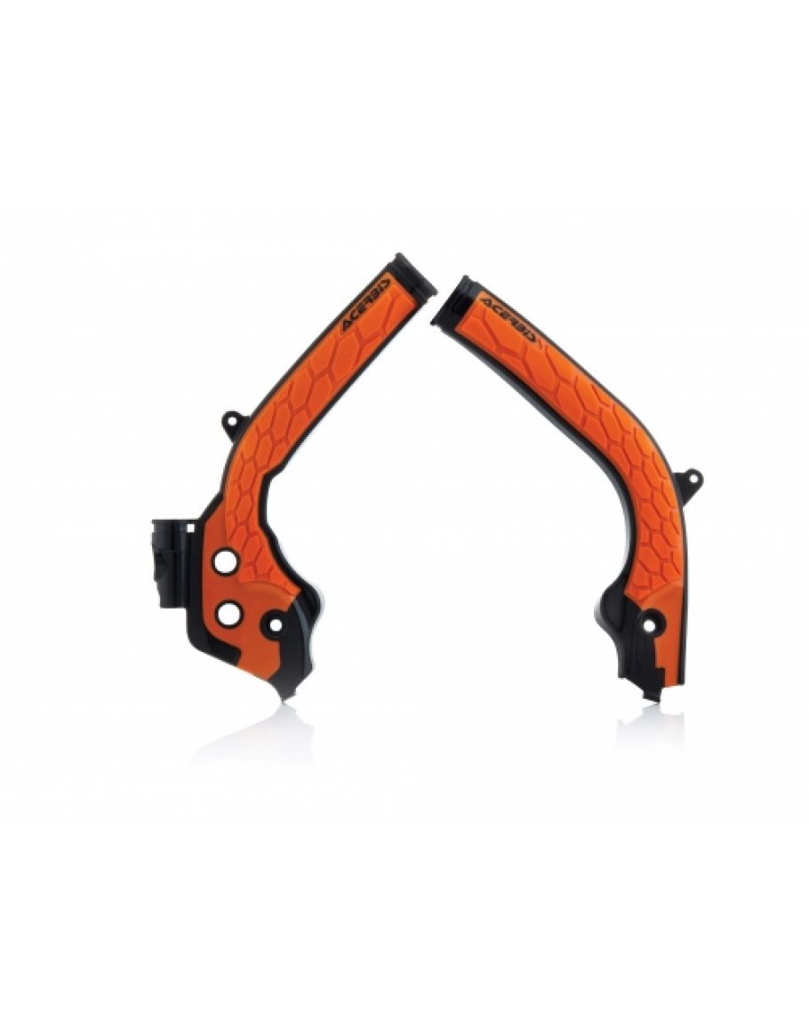 Chrániče rámu Acerbis X-grip KTM SX/SX-F 2016-2018, EXC/EXC-F 2017-2019,Husqvarna TC/FC 2016-2018, TE/FE 2017-2019 oranžovo/čierne