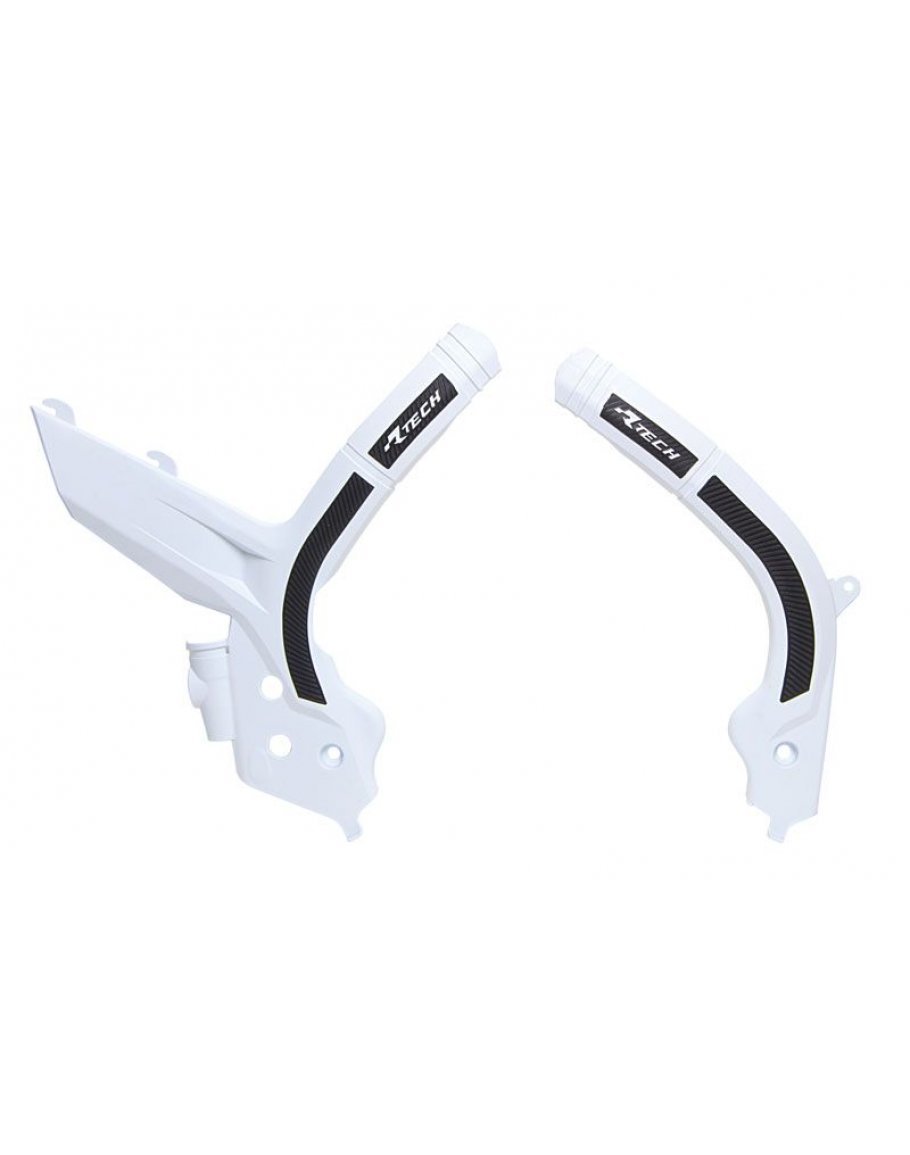 Chrániče rámu Rtech KTM SX/SX-F/XC-F 19-20, EXC/EXC-F 2020 bielo-čierne
