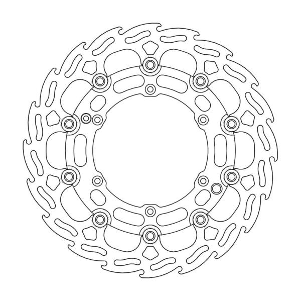 Flame Floating Alu Disc 298mm Rally / Dakar series