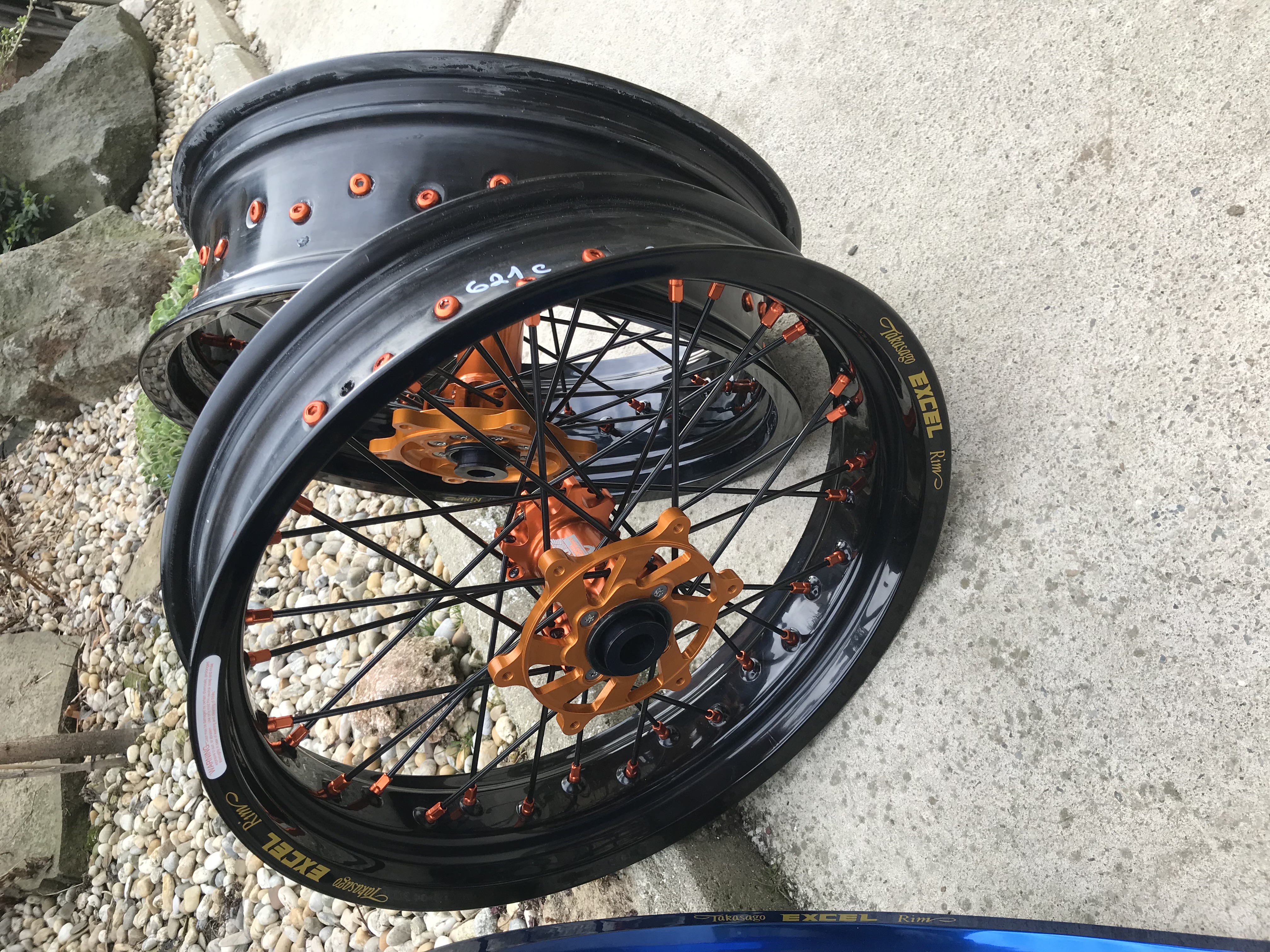 Excel Takasago Rims Supermoto 17" Kolesá BLACK - Farebnosť voliteľná