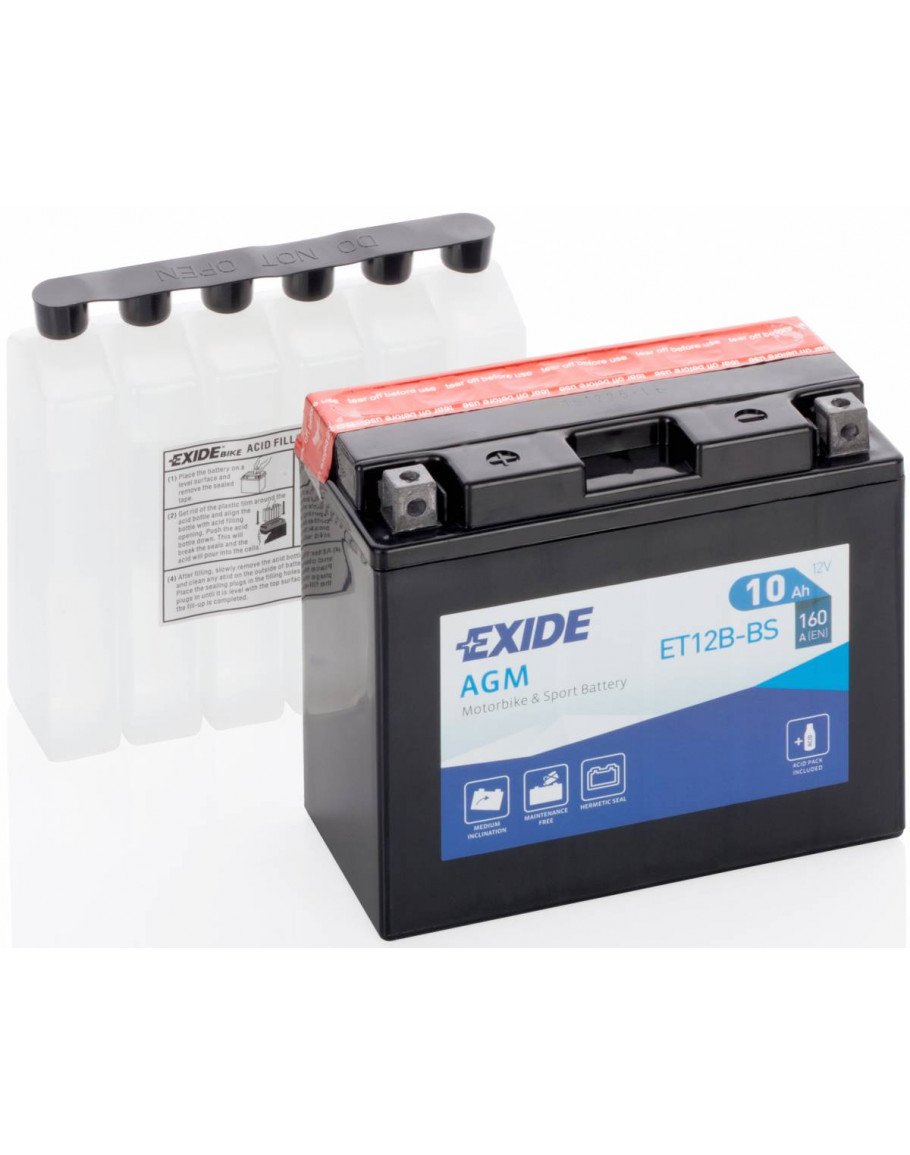 Batéria Exide ET12B-BS (130x70x150 mm)