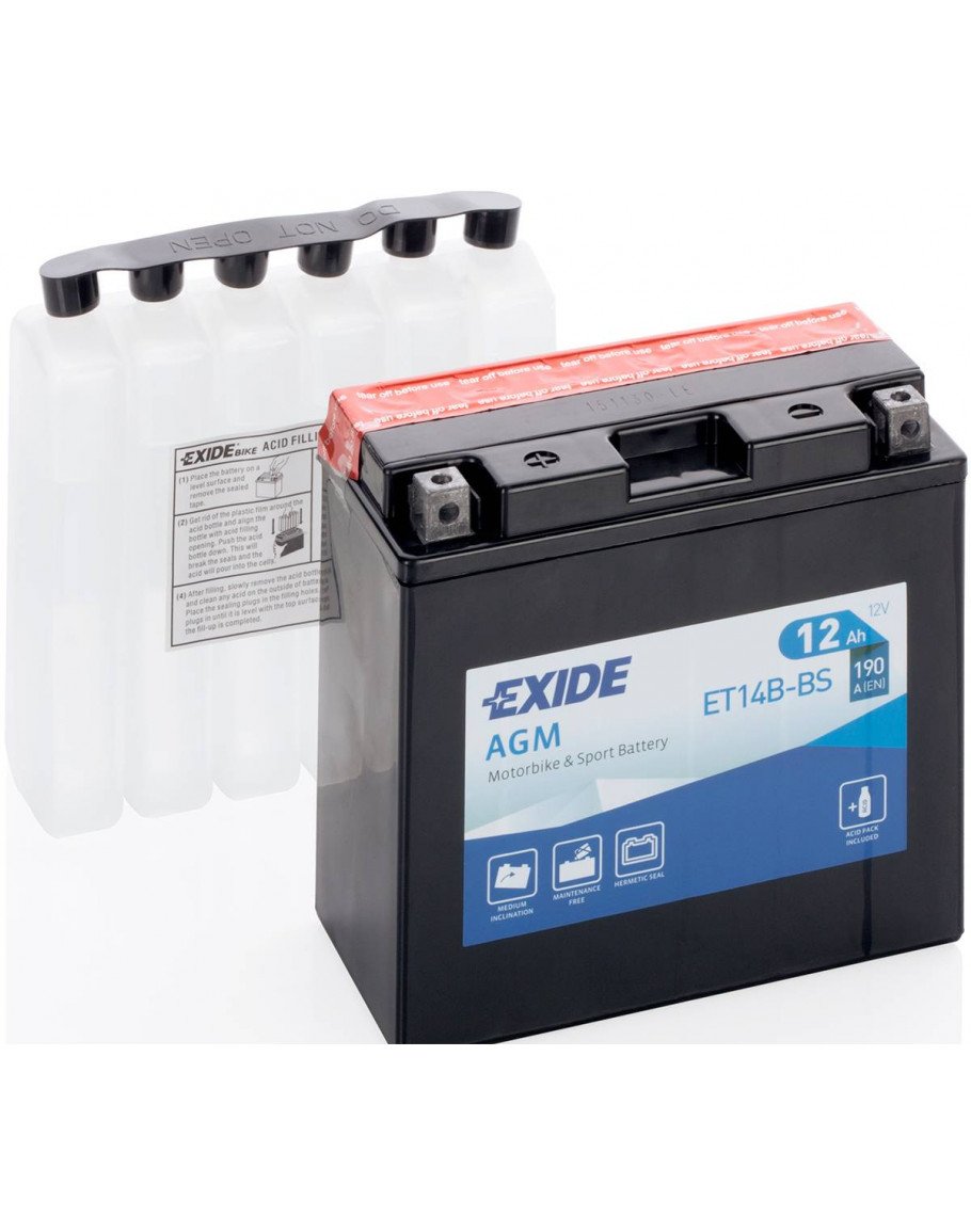 Batéria Exide ET14B-BS (145x70x150 mm)