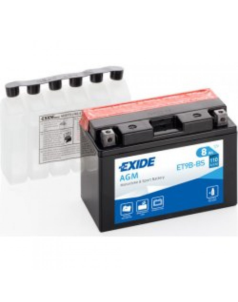 Batéria Exide ET9B-BS (105x70x150 mm)