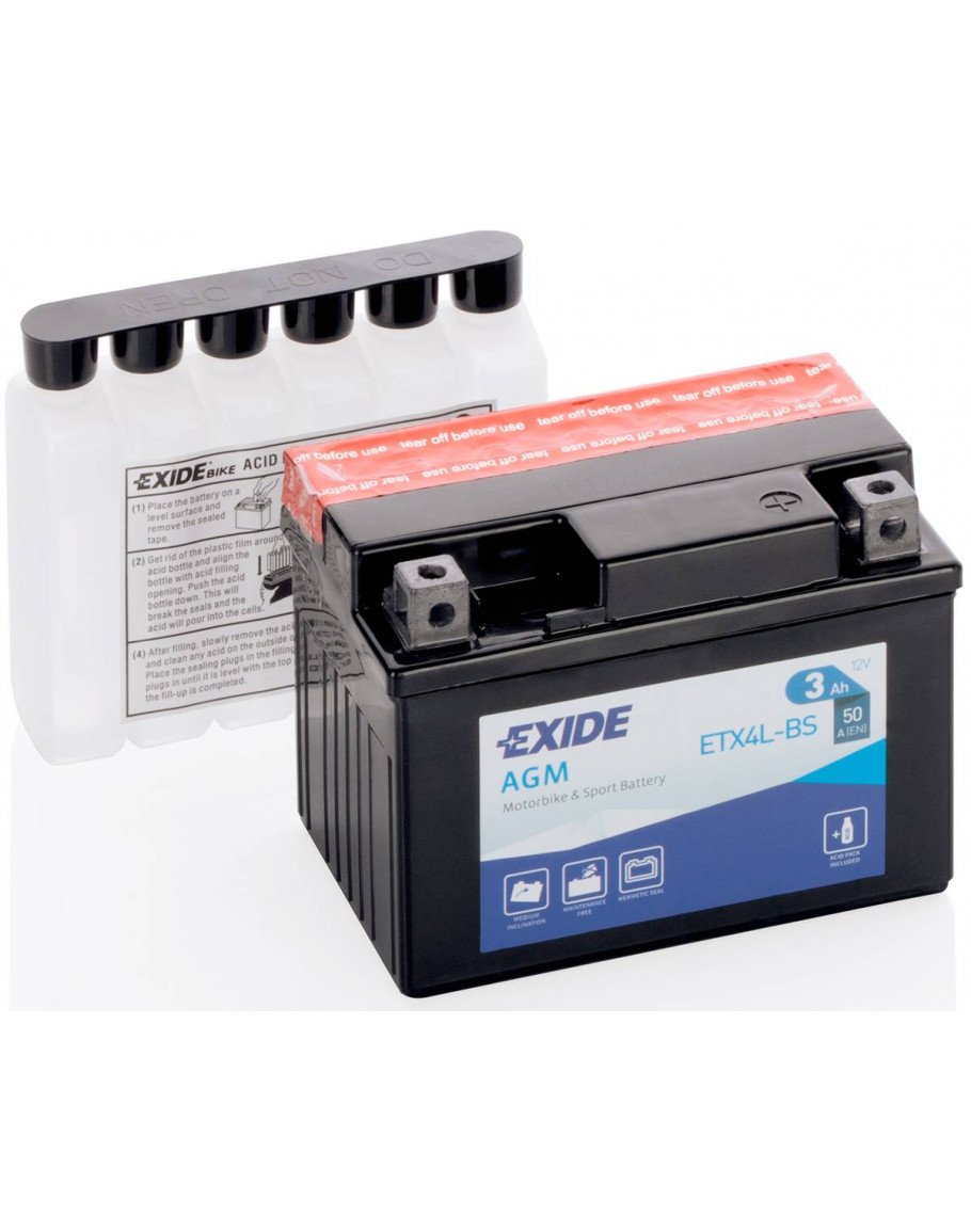 Batéria Exide ETX4L-BS (85x70x113 mm)