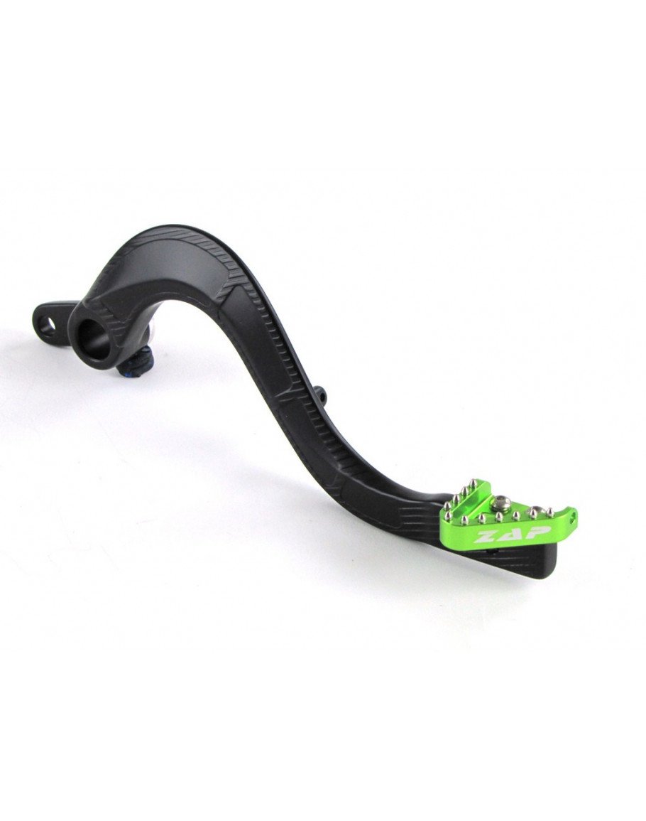 Brzdový pedál ZAP KXF 250/450 2006-2020 zelený
