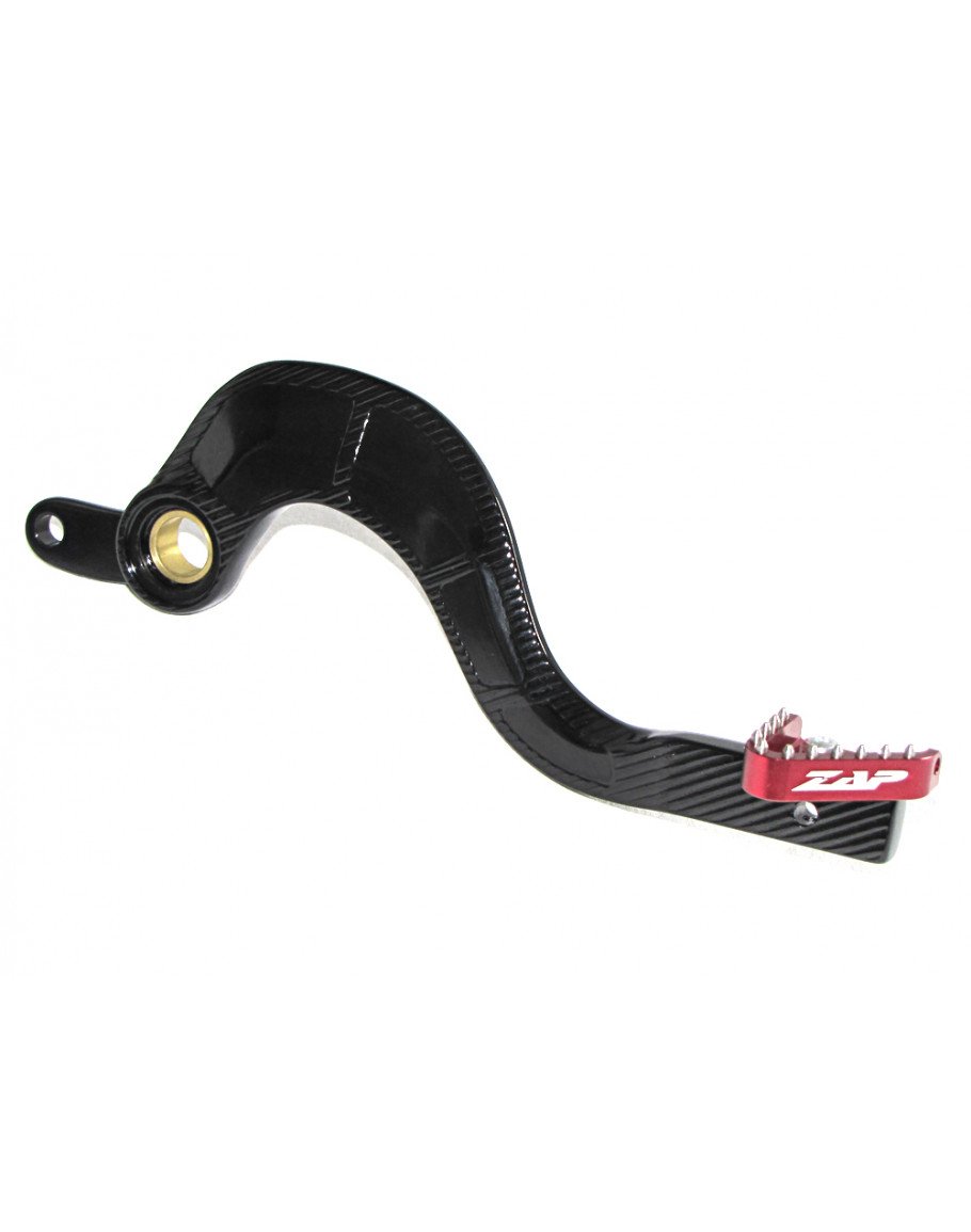 Brzdový pedál ZAP RMZ 250 2010-2020,RMZ 450 2008-2020 červený