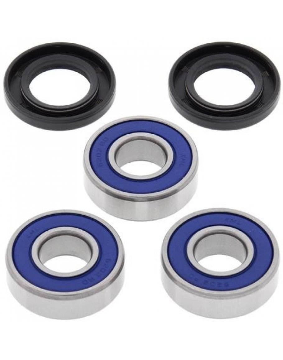 Sada ložísk+gufier zadného kolesa Kawasaki KX80/85 25-1033