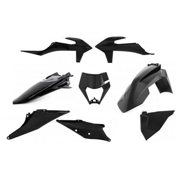 Sada plastov KTM EXC/EXC-F 150-500 2020-2023 čierna