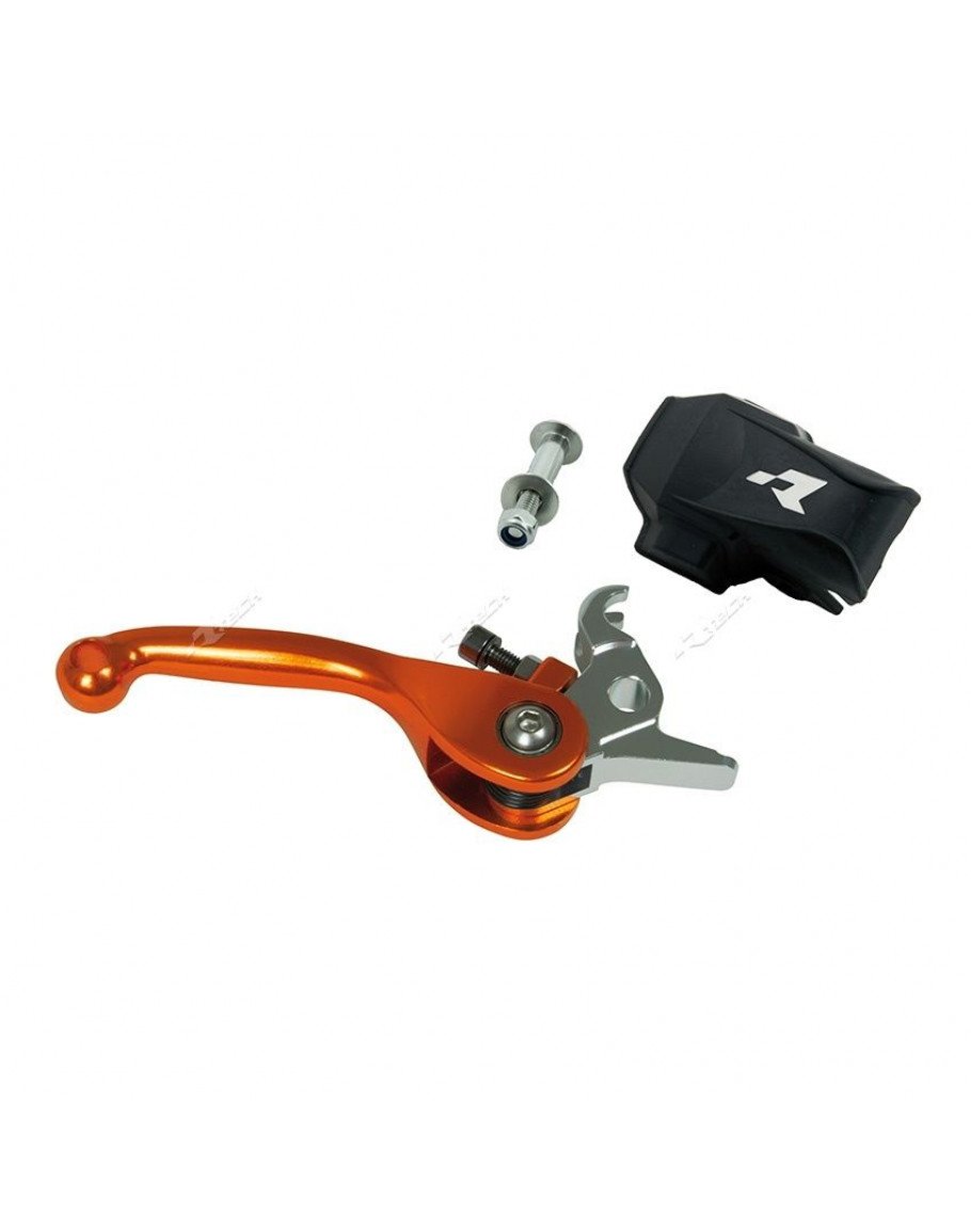Brzdová/spojková páčka výklopná R-tech oranžová KTM/Husqvarna Formula SX/TC 65-85 2013+
