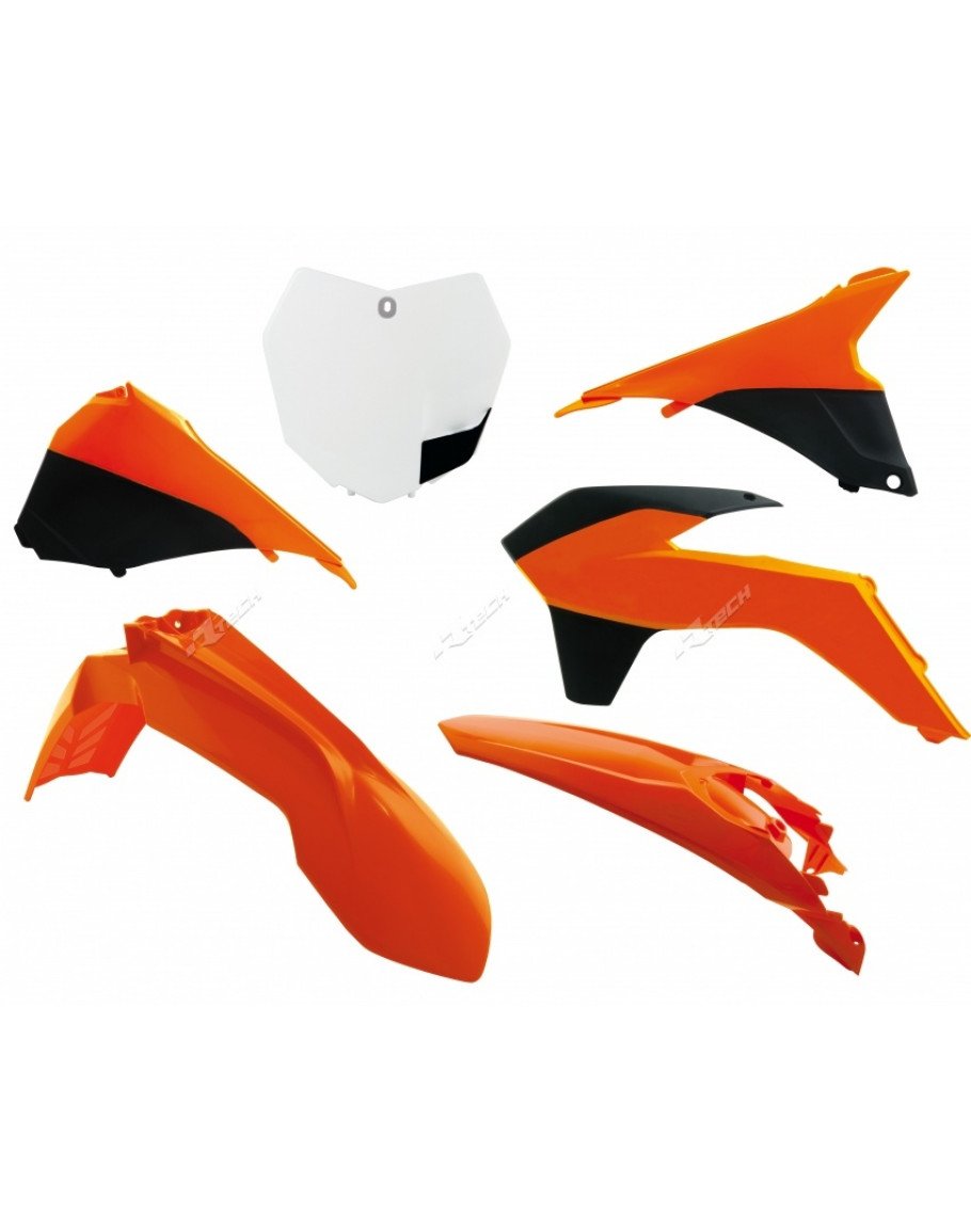 Sada plastov KTM SX-SXF 125-450 2013-2015 oranžovo-čierna