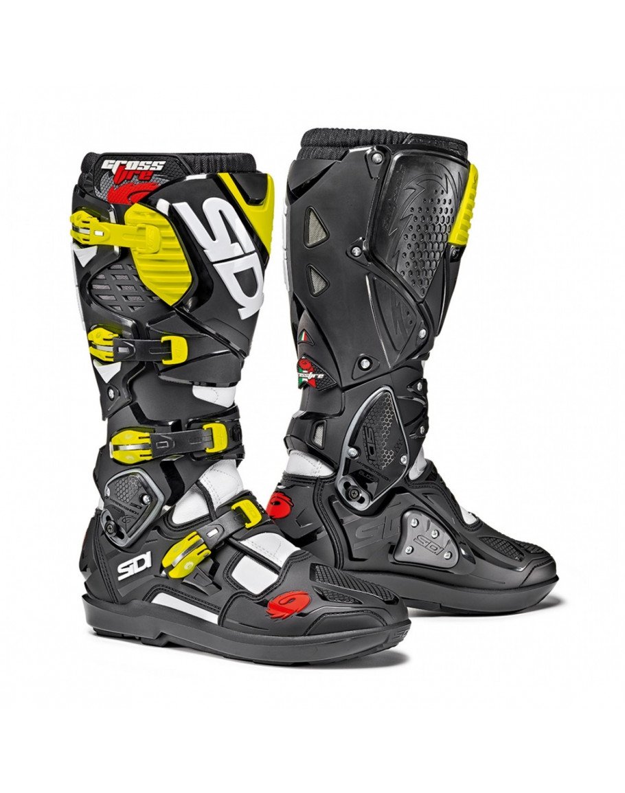 Sidi Crossfire 3 SRS white/black/yellow fluo
