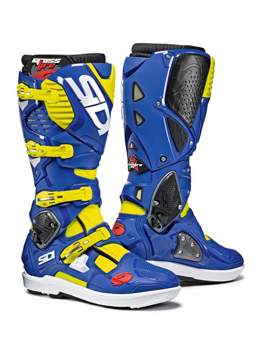 Sidi Crossfire 3 SRS yellow fluo/blue 2019