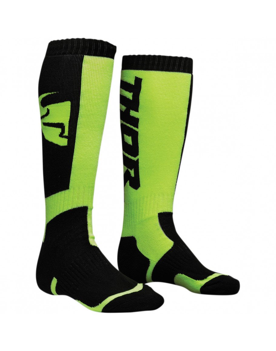 Ponožky Thor S8 MX black/lime detské