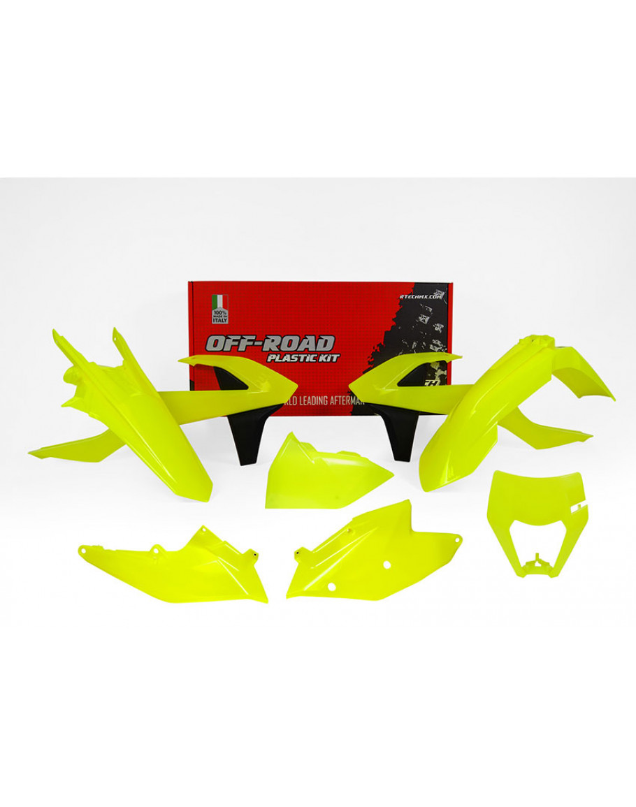 Sada plastov XC/W 125-150 2017-2019, EXC-EXCF-XC/W 250-500 2017-2019 neon yellow