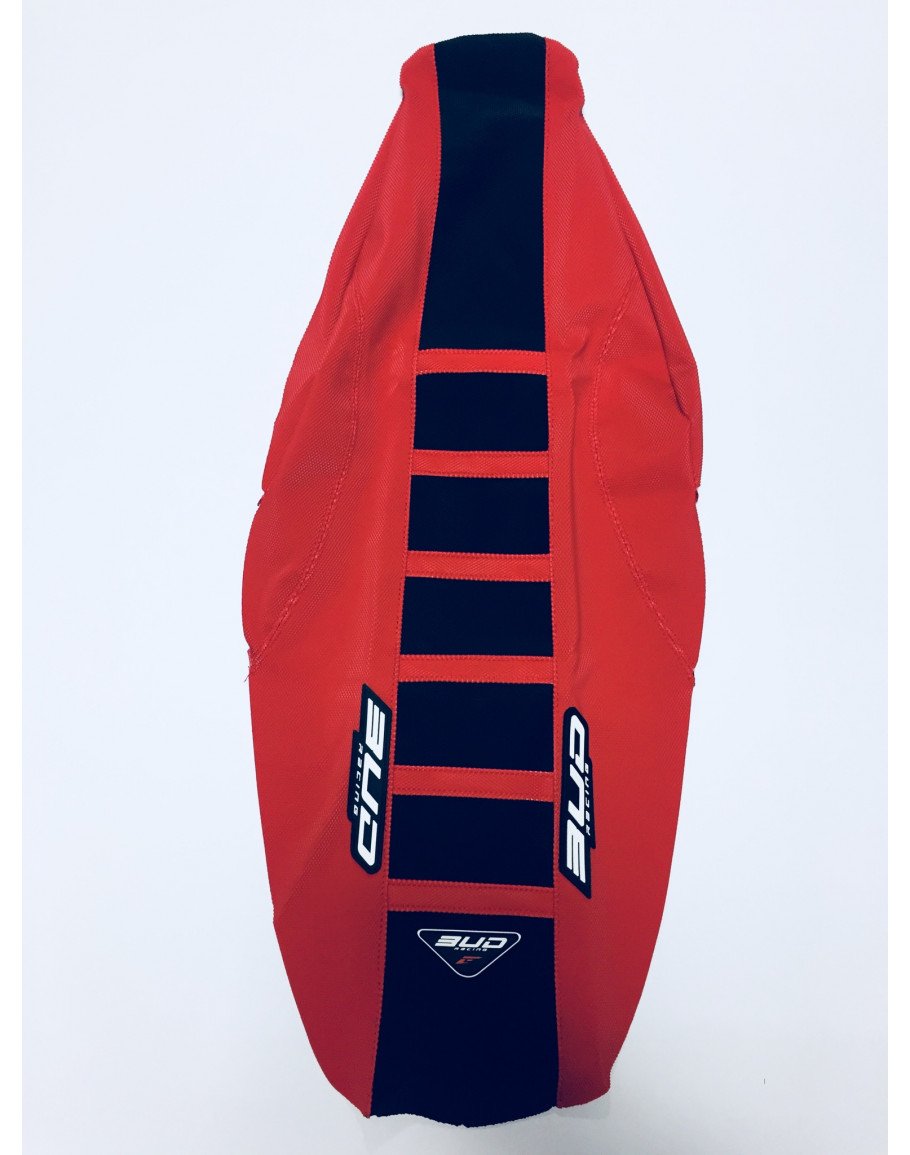 Poťah sedla BudRacing Honda CRF 450 17-21, CRF 250 18-21 black/red/red lines