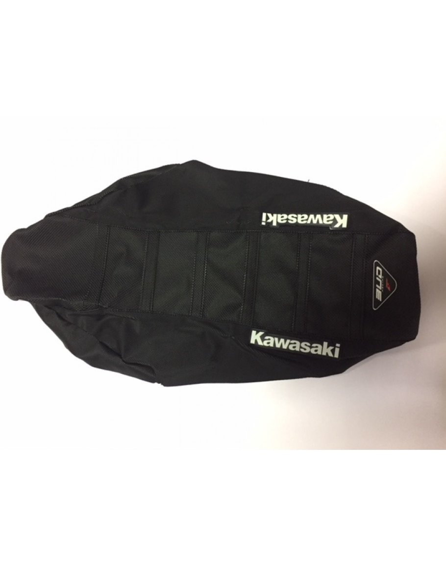 Poťah sedla BudRacing Kawsaki KX 85 14-20 black/logo Kawasaki
