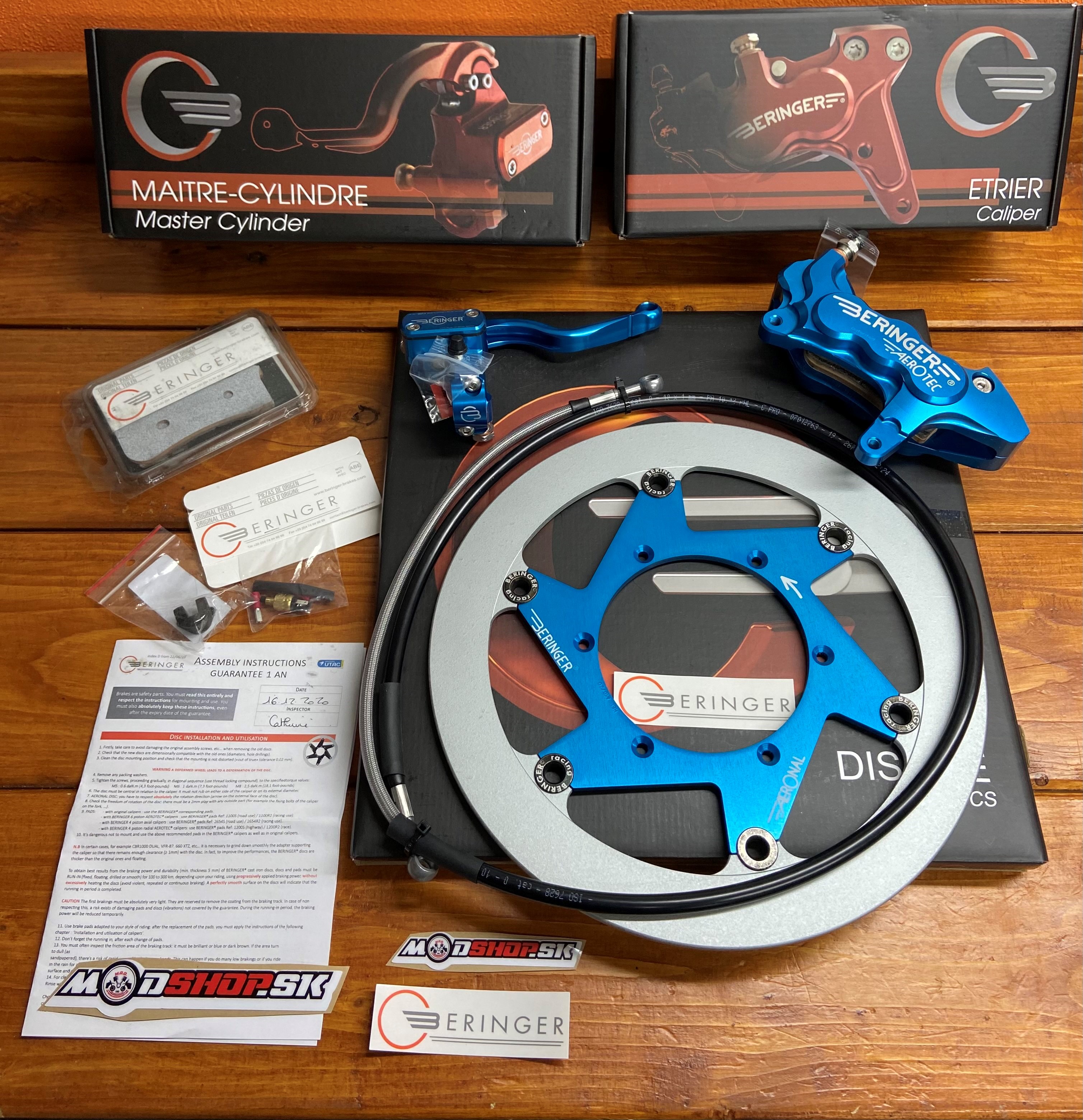 Komplet Beringer Brake kit KTM/HSQ/HSB BLUE