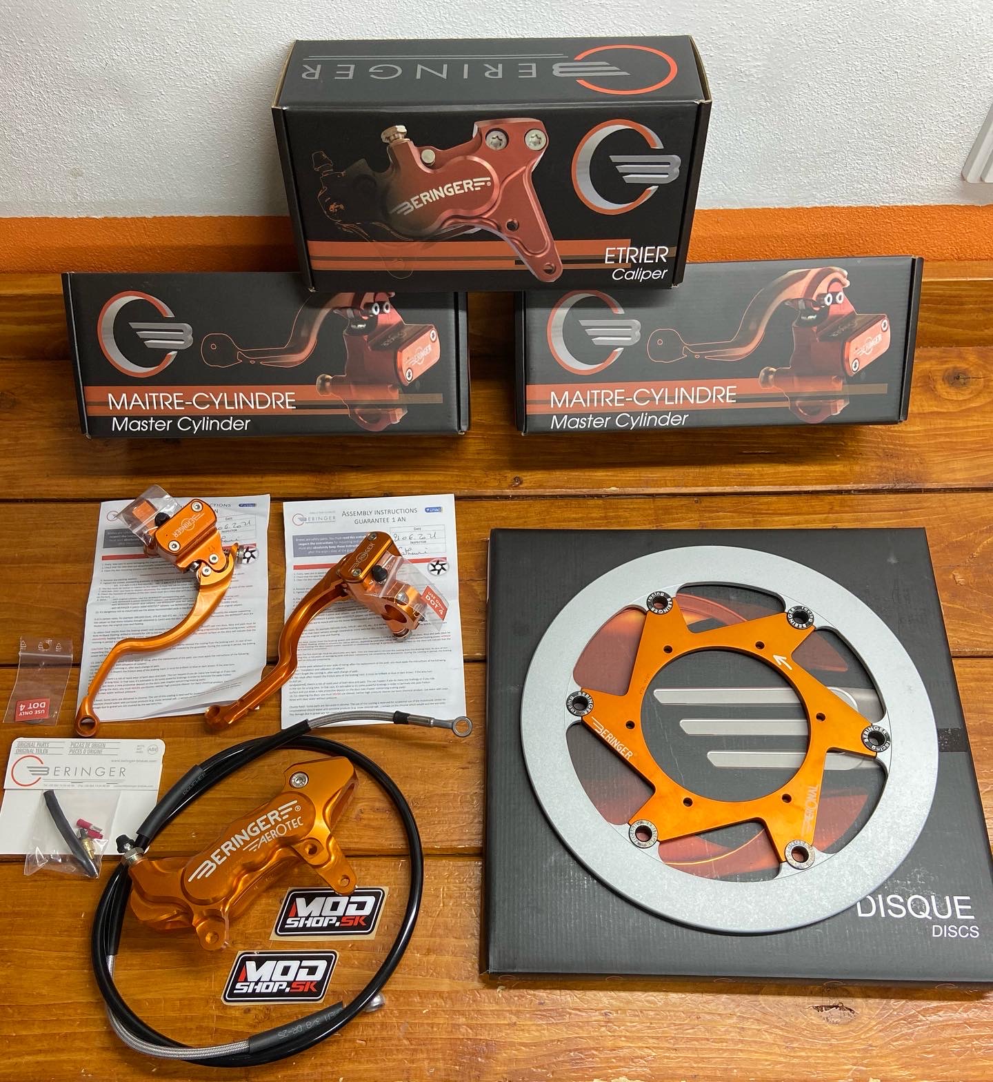 Komplet Beringer Brake kit KTM/HSQ/HSB ORANGE