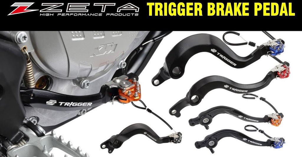 Brzdový pedál Zeta Trigger KTM SX/SXF/XC-F 2016-2020, EXC/EXCF 2017-2020,Husqvarna 2016-2020