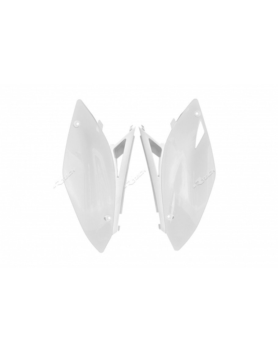 Zadné tabuľky KXF 250 09-12, KXF 450 09-11 biele