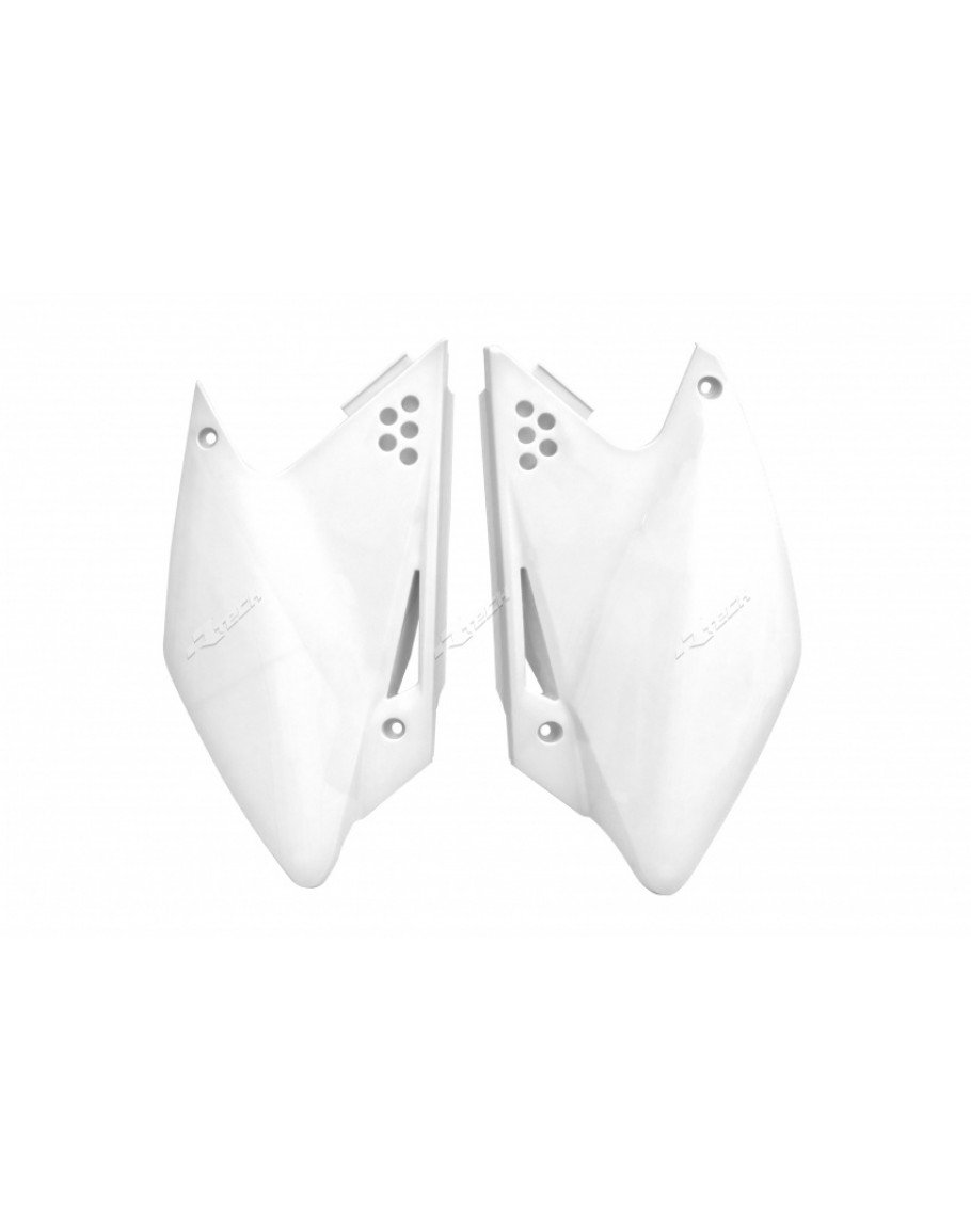 Zadné tabuľky KXF 250 2006-2008 biele
