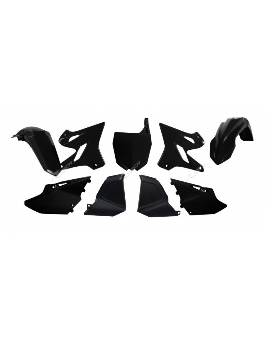 Sada plastov RESTYLING YZ 125-250 2002-2020 čierna