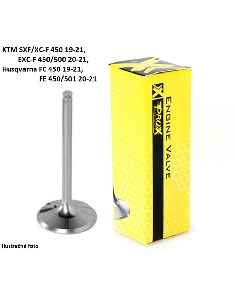Ventil sací TITÁN KTM SXF/XC-F 450 19-23,EXC-F 450/500 20-23,Husqvarna FC 450 19-23,FE 450/501 20-23,Gas-Gas MC/EX 450F