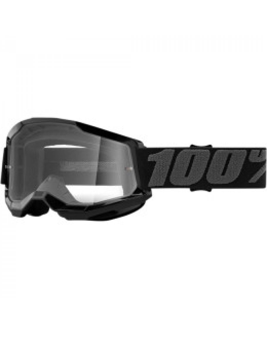 100% Strata 2 Black s čírym sklom