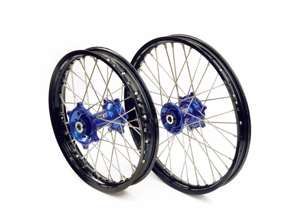 Predné koleso REX 21-1,60 pre YAMAHA YZF250 / YZF450 ( r. 14-.. ) ČIERNY RÁFIK / MODRÝ NÁBOJ