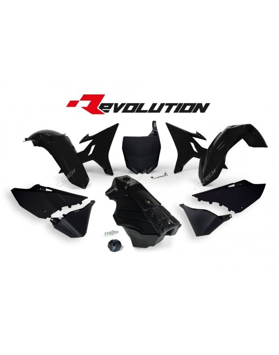 Sada plastov REVOLUTION KIT YAMAHA YZ 125-250 2002-2021 čierna