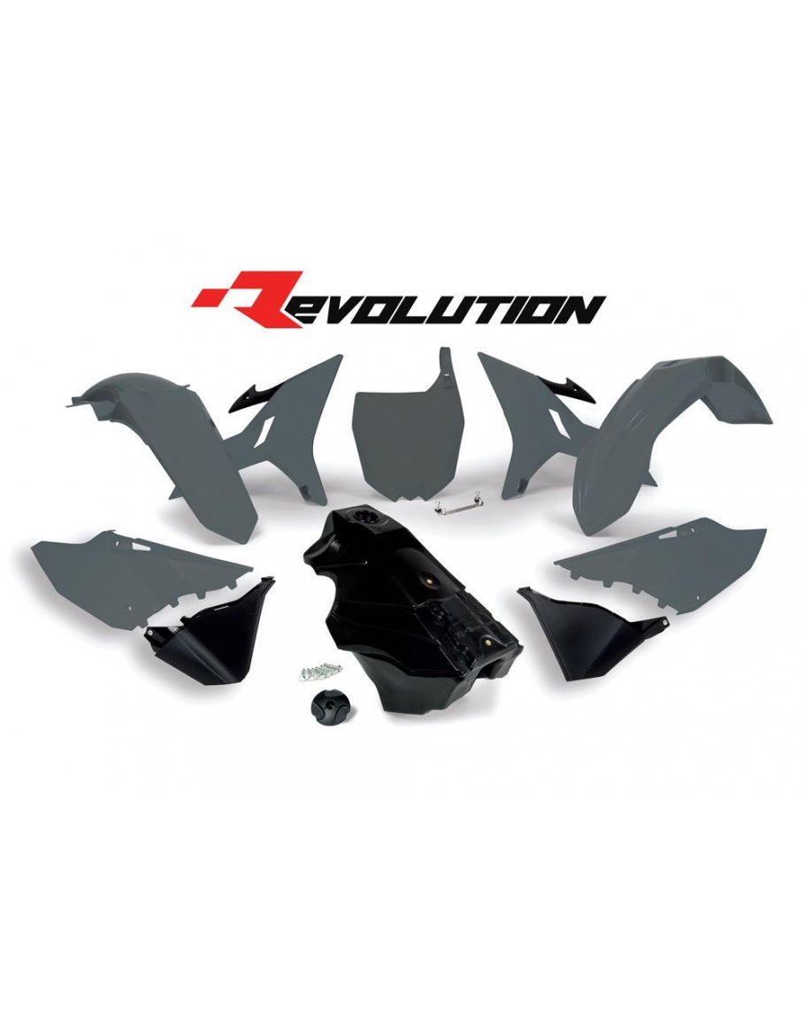 Sada plastov REVOLUTION KIT YAMAHA YZ 125-250 2002-2021 šedá