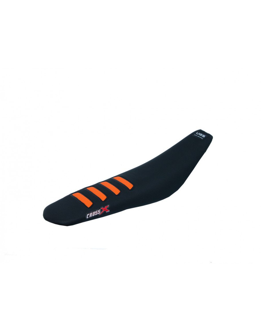 Poťah sedadla CrossX UGS wave KTM SX/SXF/XCF 19-22, EXC-EXCF-XC 20-22 čierno-oranžový