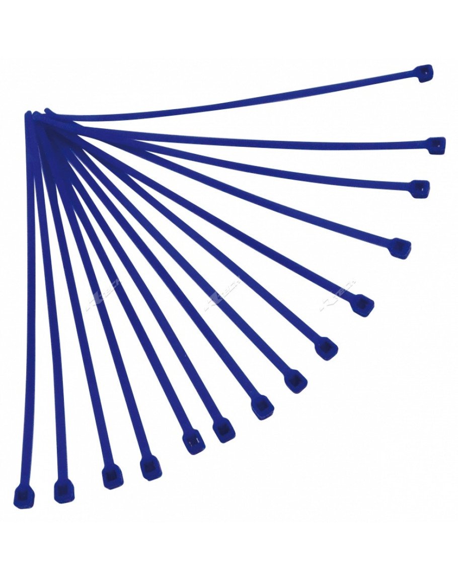 Sťahovacie pásky- binderky 4,8x300 mm (100ks) modré