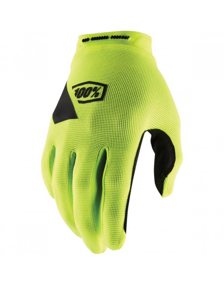 Rukavice 100% RIDECAMP neon yellow