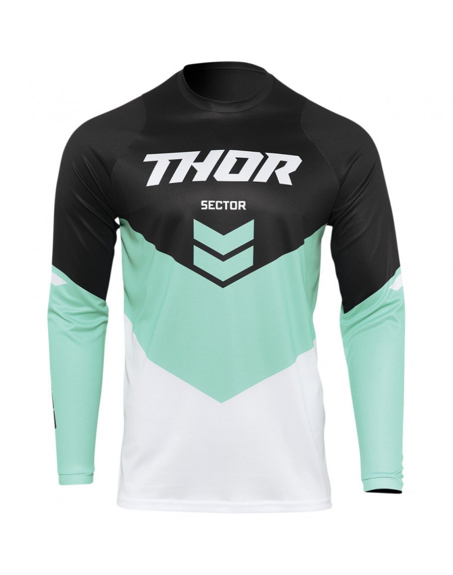 Dres Thor Sector Chev black/mint 2022 detský