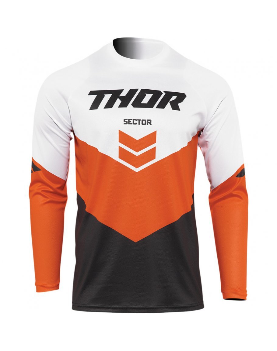 Dres Thor Sector Chev charcoal/red orange 2022 detský