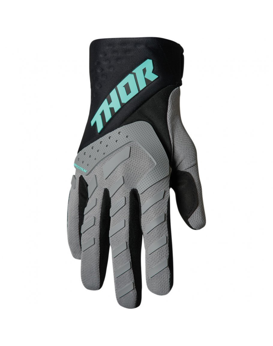 Rukavice Thor Spectrum gray/black/mint 2022 detské
