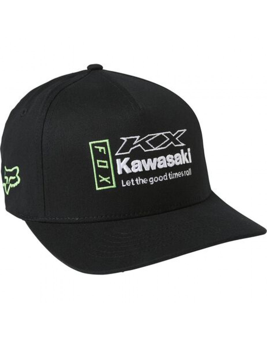 Šiltovka Fox Kawasaki Flexfit black