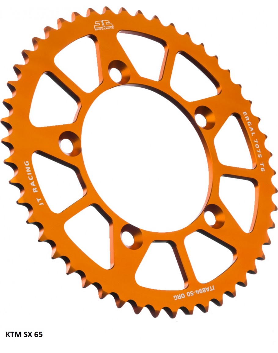 Rozeta KTM SX 65,Husqvarna TC 65,Gas-Gas MC 65 JT dural oranžová