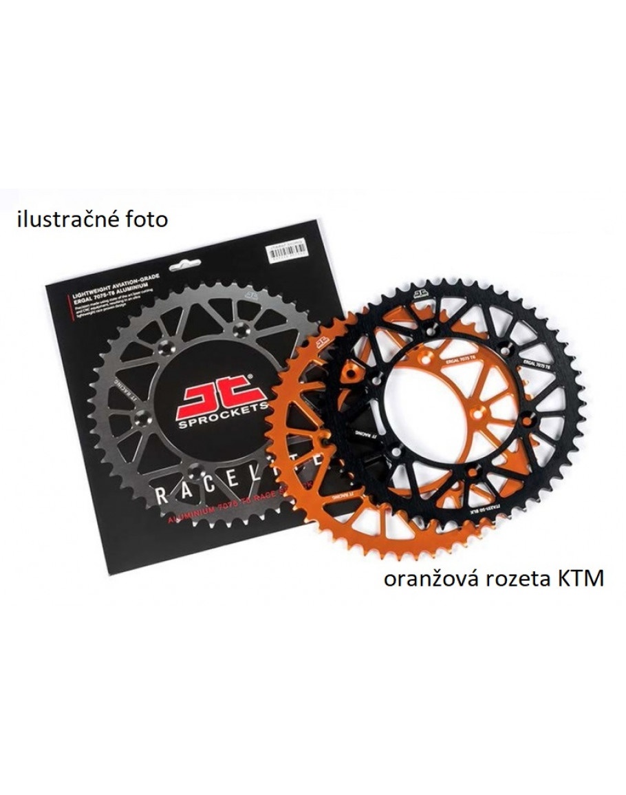Rozeta KTM SX 85,HUSQVARNA TC 85,Gas-Gas MC 85 JT dural oranžová