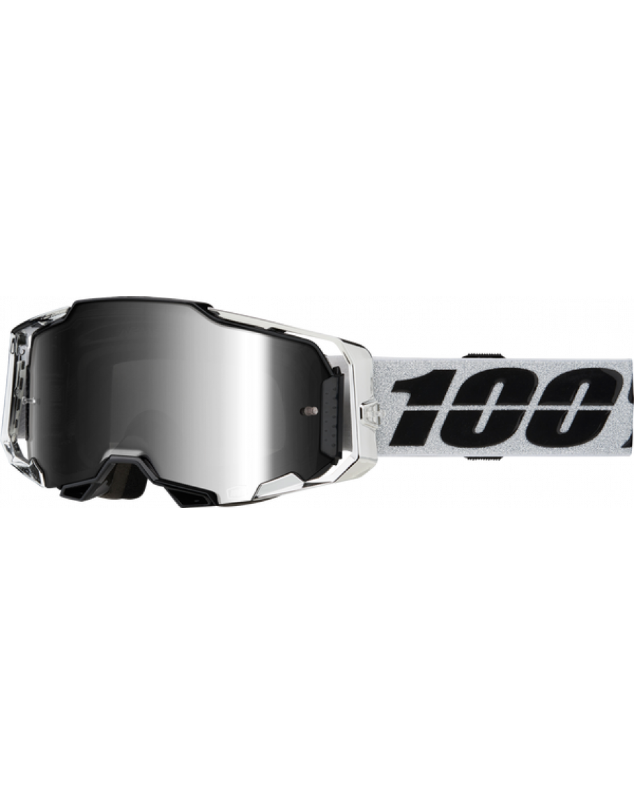 100% Armega Atac mirror silver lens