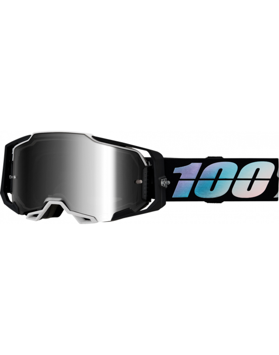 100% Armega Krisp mirror silver lens