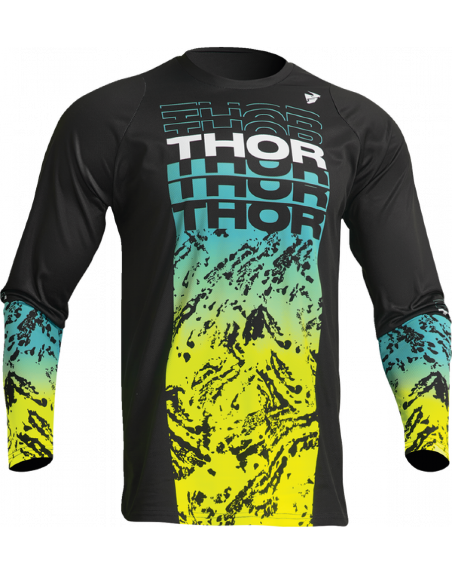 Dres Thor Sector Atlas black/teal 2023 detský