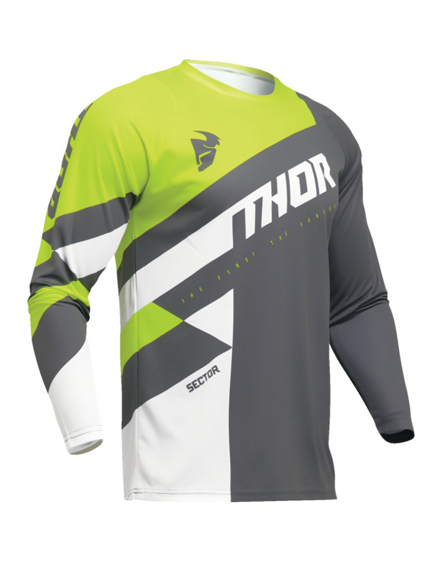 Dres Thor Sector Checker charcoal/acid 2024 detský