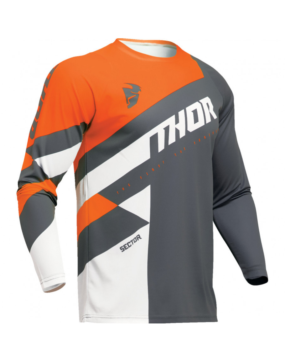 Dres Thor Sector Checker charcoal/orange 2024 detský