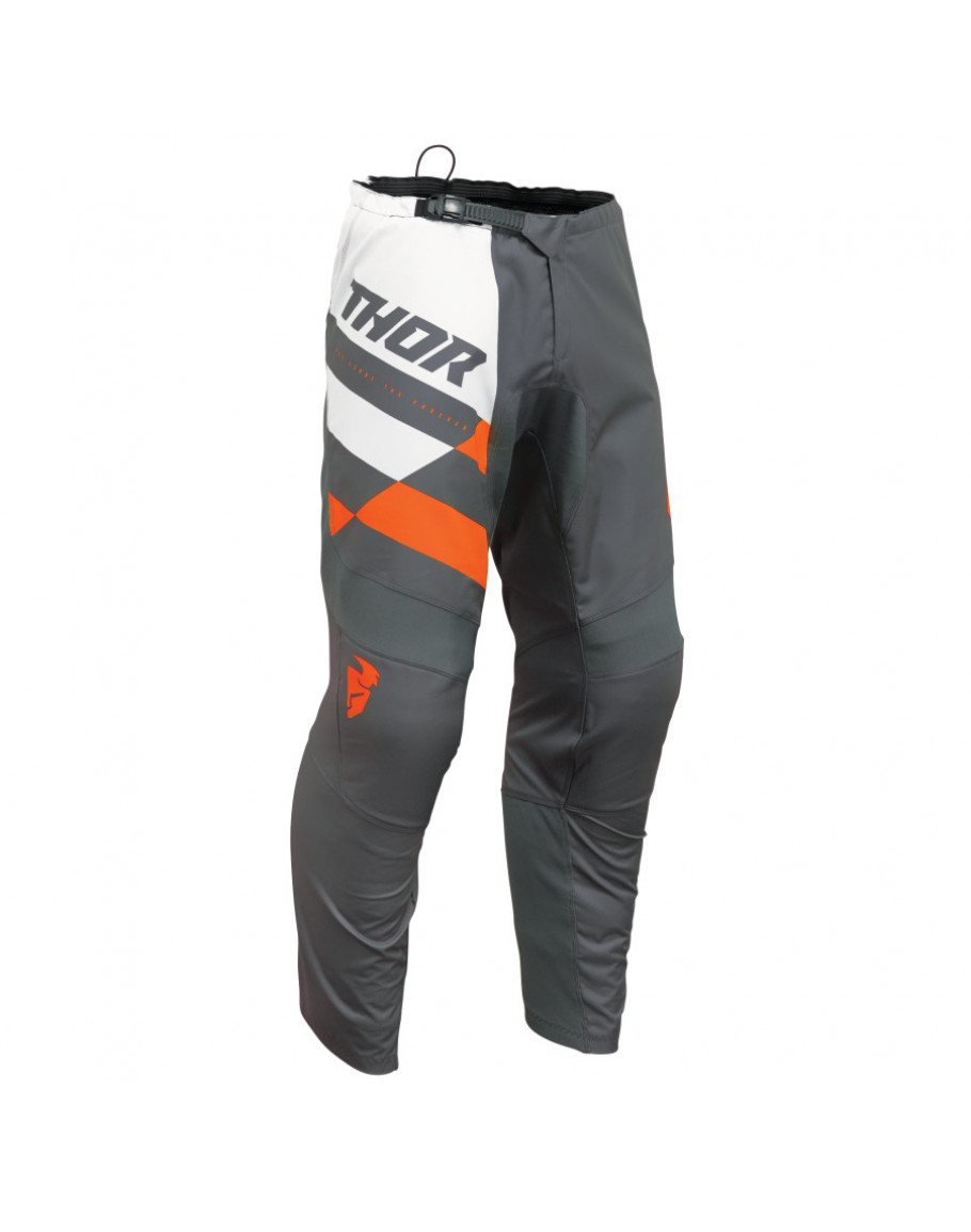 Nohavice Thor Sector Checker charcoal/orange 2024