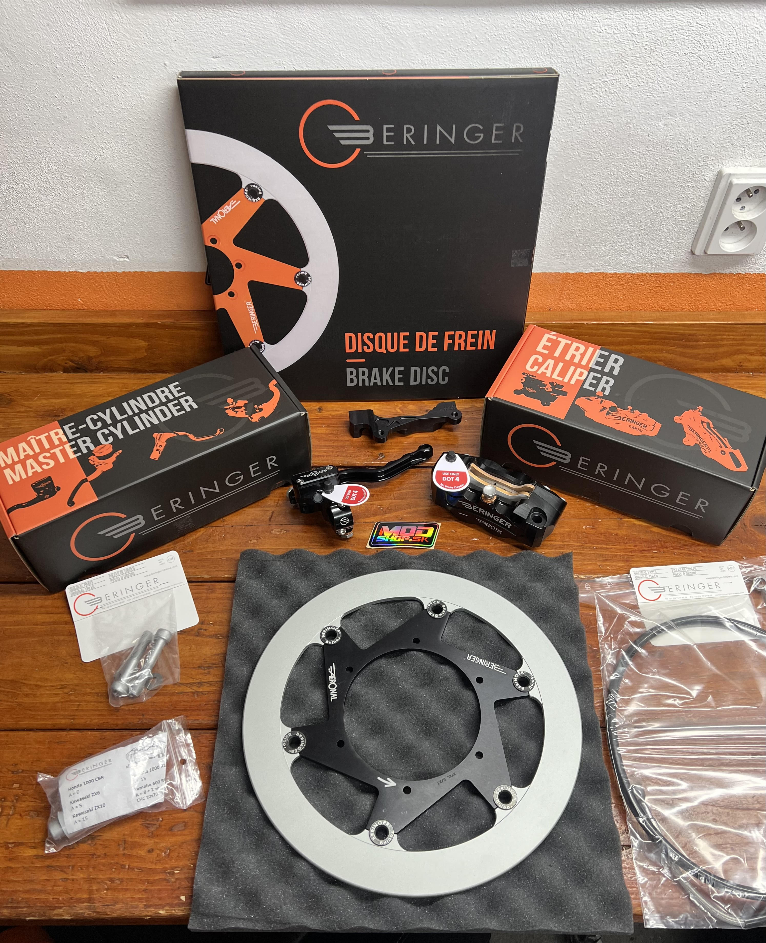 Komplet Beringer Brake kit KTM/HSQ/HSB BLACK