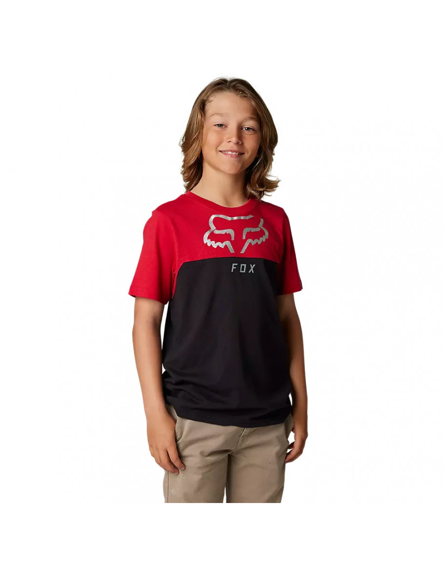 Detské tričko Fox Youth Ryaktr flame red