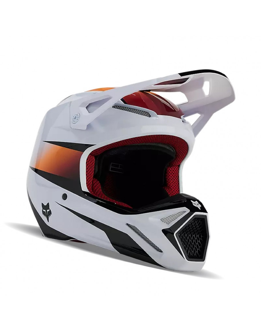 Prilba FOX V1 Flora white/black 2024 detská