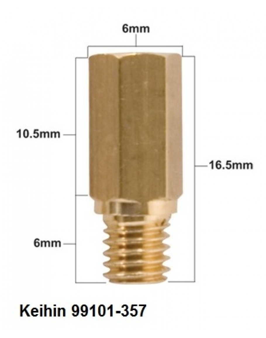 Tryska karburátora KEIHIN TYP 99101-357 155 stredná 1KS